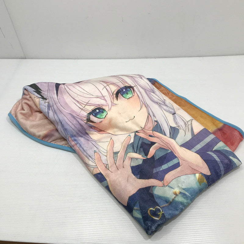 【中古美品】 ホロライブ 白上フブキ ビッグブランケット プレッピー衣装 053-251225-hi-09-tag 万代Net店