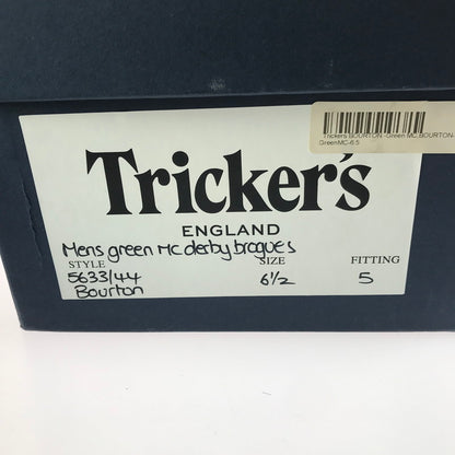 【中古品】【メンズ】 MENS GREEN MC DERBY BROGUE SHOES 5633 44 ダービー グローブ シューズ ウィングチップシューズ 靴 164-250804-na-10-tag サイズ：6 1/2 カラー：グリーン 万代Net店
