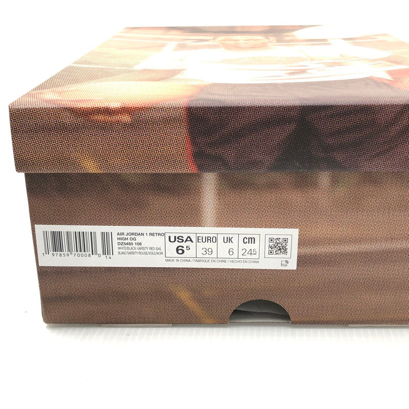 【未使用品】【メンズ】 NIKE ナイキ AIR JORDAN 1 RETRO HIGH OG DZ5485-106 エアジョーダン 1 レトロ ハイ OG スニーカー 靴 160-250725-na-03-tag サイズ：24.5cm US 6.5 カラー："BLACK TOE" WHITE/BLACK-VARSITY RED-SAIL 万代Net店