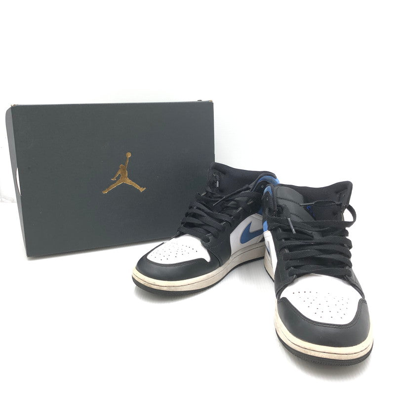 【中古品】【メンズ】 NIKE ナイキ AIR JORDAN 1 MID 554724-140 エアジョーダン 1 ミッド スニーカー 靴 160-250725-na-01-tag サイズ：27cm US 9 カラー：WHITE/RACER BLUE-BLACK 万代Net店