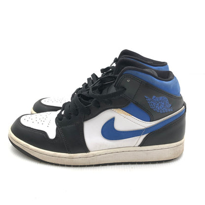 【中古品】【メンズ】 NIKE ナイキ AIR JORDAN 1 MID 554724-140 エアジョーダン 1 ミッド スニーカー 靴 160-250725-na-01-tag サイズ：27cm US 9 カラー：WHITE/RACER BLUE-BLACK 万代Net店