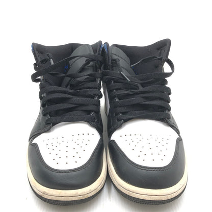 【中古品】【メンズ】 NIKE ナイキ AIR JORDAN 1 MID 554724-140 エアジョーダン 1 ミッド スニーカー 靴 160-250725-na-01-tag サイズ：27cm US 9 カラー：WHITE/RACER BLUE-BLACK 万代Net店