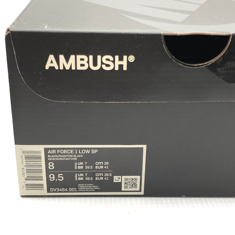 【中古品】【メンズ】 NIKE ナイキ AMBUSH アンブッシュ AIR FORCE 1 LOW DV3464-001 エアフォース 1 ロー スペシャル スニーカー 靴 160-250725-na-10-tag サイズ：26cm US 8 カラー：BLACK/PHANTOM-BLACK 万代Net店