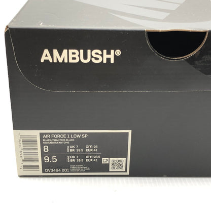 【中古品】【メンズ】 NIKE ナイキ AMBUSH アンブッシュ AIR FORCE 1 LOW DV3464-001 エアフォース 1 ロー スペシャル スニーカー 靴 160-250725-na-10-tag サイズ：26cm US 8 カラー：BLACK/PHANTOM-BLACK 万代Net店