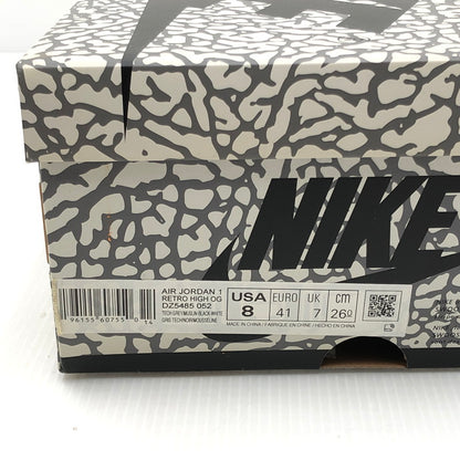 【中古品】【メンズ】 NIKE ナイキ AIR JORDAN 1 HIGH OG DZ5485-052 エアジョーダン 1 ハイ オリジナル スニーカー 靴 160-250725-na-06-tag サイズ：26cm US 8 カラー：TECH GREY/MUSLIN-BLACK-WHITE 万代Net店