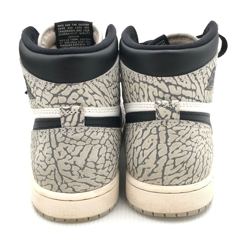 【中古品】【メンズ】 NIKE ナイキ AIR JORDAN 1 HIGH OG DZ5485-052 エアジョーダン 1 ハイ オリジナル スニーカー 靴 160-250725-na-06-tag サイズ：26cm US 8 カラー：TECH GREY/MUSLIN-BLACK-WHITE 万代Net店