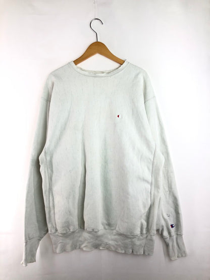 【現状渡し品】【メンズ】 Champion チャンピオン 90’S REVERSE WEAVE CREW NECK SWEATSHIRT 90年代 リバースウィーブ クルーネック スウェットシャツ トレーナー USA製 146-250726-na-04-tag サイズ：XXL カラー：ホワイト 万代Net店