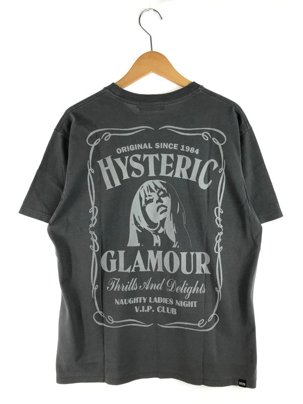 【中古美品】【メンズ】 HYSTERIC GLAMOUR ヒステリックグラマー WHISKEY WOMAN T-SHIRT 02251CT25 ウイスキー ウーマン Tシャツ 半袖Tシャツ 140-250803-na-24-tag サイズ：L カラー：ブラック 万代Net店