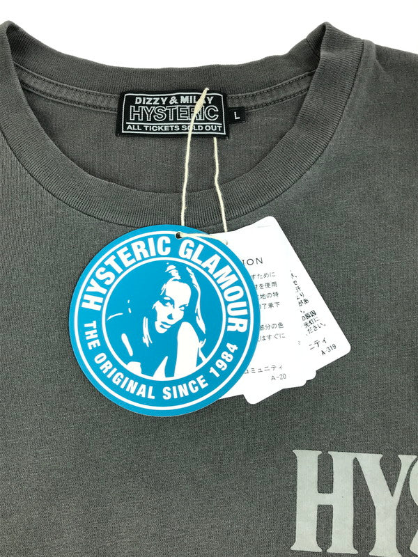 【中古美品】【メンズ】 HYSTERIC GLAMOUR ヒステリックグラマー WHISKEY WOMAN T-SHIRT 02251CT25 ウイスキー ウーマン Tシャツ 半袖Tシャツ 140-250803-na-24-tag サイズ：L カラー：ブラック 万代Net店