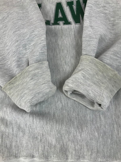 【現状渡し品】【メンズ】 Champion チャンピオン 90’s REVERSE WEAVE UNIVERSITY OF DENVERLAW SWEAT 90年代 リバースウィーブ フロントプリント スウェット 146-250727-rt-16-tag サイズ：XXL カラー：グレー 万代Net店