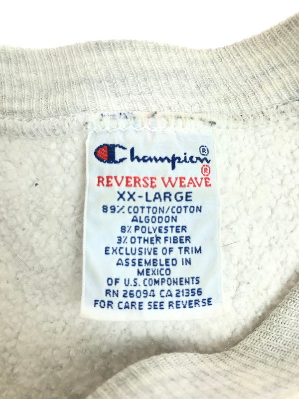 【現状渡し品】【メンズ】 Champion チャンピオン 90’s REVERSE WEAVE UNIVERSITY OF DENVERLAW SWEAT 90年代 リバースウィーブ フロントプリント スウェット 146-250727-rt-16-tag サイズ：XXL カラー：グレー 万代Net店