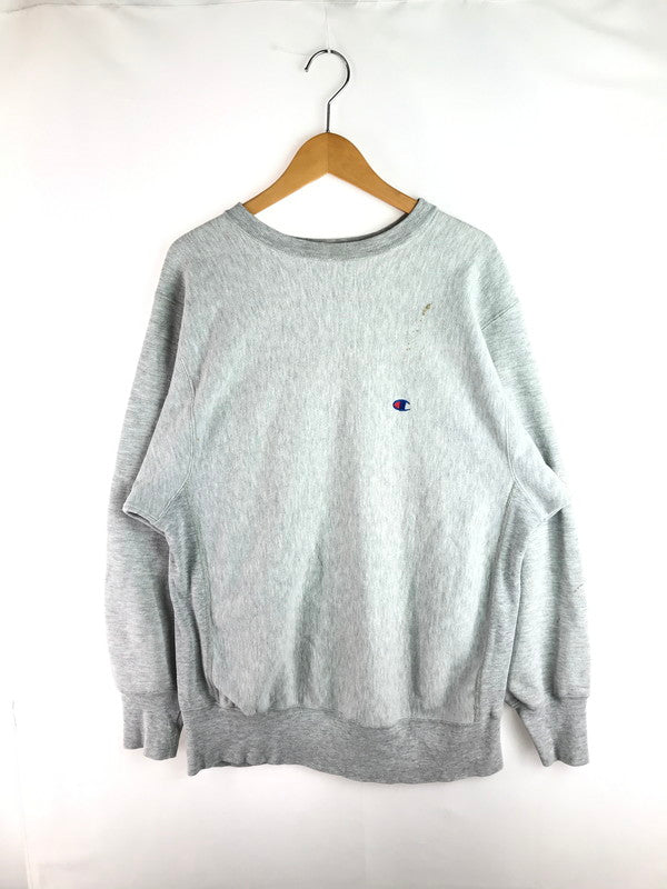 【現状渡し品】【メンズ】 Champion チャンピオン 80's REVERSE WEAVE SWEAT SHIRT 80年代 目あり リバースウィーブ スウェット トリコタグ 146-250727-rt-15-tag サイズ：XL カラー：グレー 万代Net店