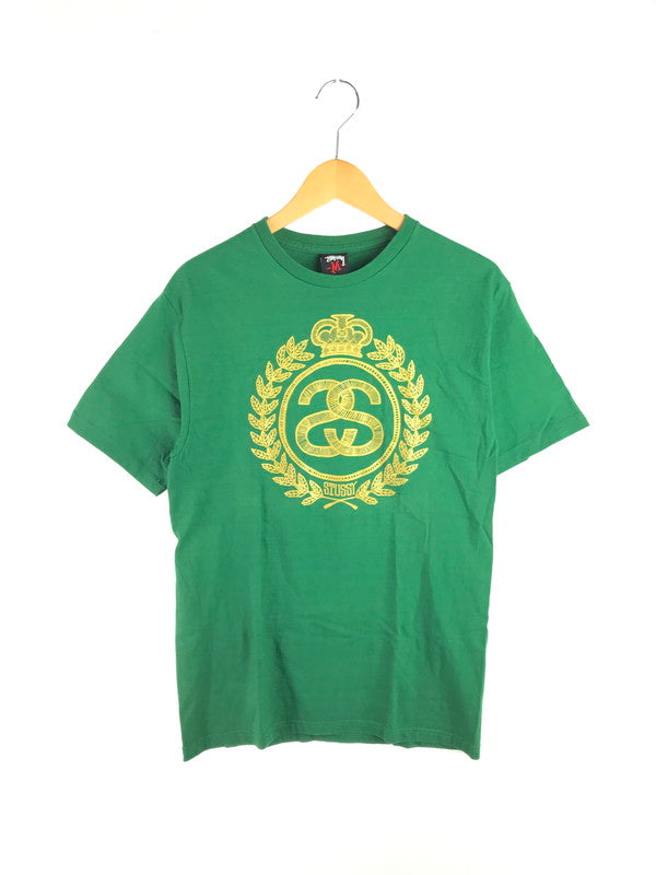 【現状渡し品】【メンズ】 STUSSY ステューシー GEAR CROWN S/S TEE ギア クラウン ショートスリーブ Tシャツ 半袖Tシャツ トップス 142-250727-rt-12-tag サイズ：M カラー：グリーン 万代Net店