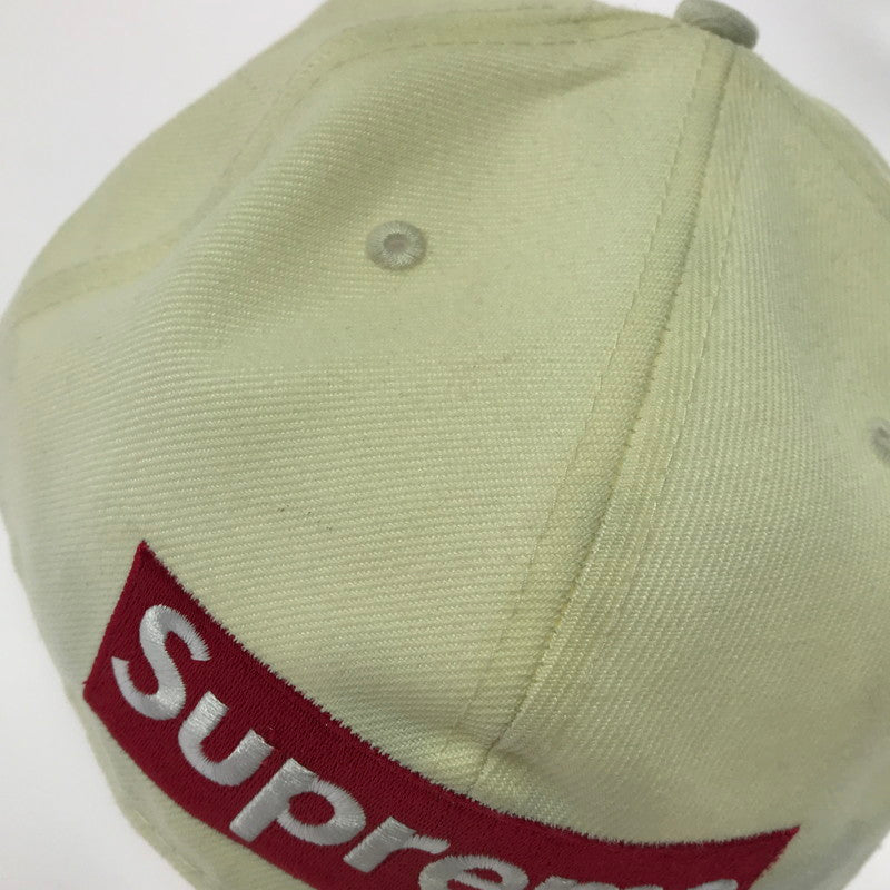 【中古品】【メンズ】 SUPREME シュプリーム REVERSE BOX LOGO NEW ERA リバース ロゴ ニューエラ 帽子 185-260716-rt-09-tagh サイズ：7.625 カラー：ホワイト 万代Net店