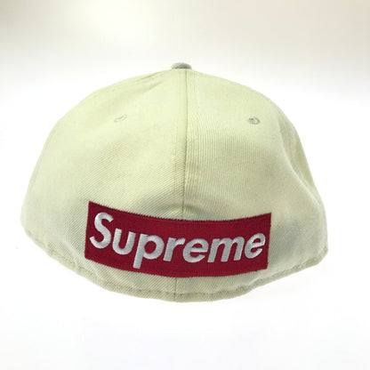 【中古品】【メンズ】 SUPREME シュプリーム REVERSE BOX LOGO NEW ERA リバース ロゴ ニューエラ 帽子 185-260716-rt-09-tagh サイズ：7.625 カラー：ホワイト 万代Net店