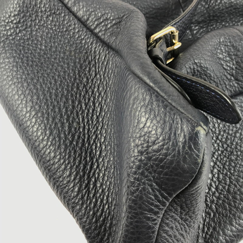 【中古品】【レディース】 COACH コーチ LEATHER BILLIE BACKPACK F37410 レザー ビリー バックパック リュック カバン 180-250807-na-07-tag カラー：ネイビー 万代Net店