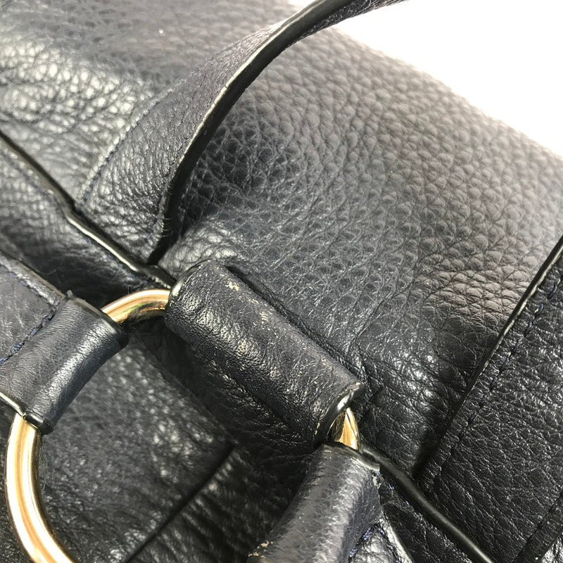 【中古品】【レディース】 COACH コーチ LEATHER BILLIE BACKPACK F37410 レザー ビリー バックパック リュック カバン 180-250807-na-07-tag カラー：ネイビー 万代Net店