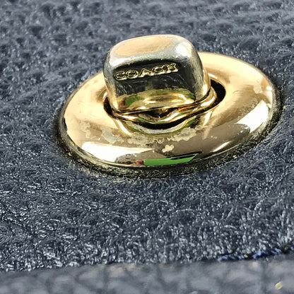 【中古品】【レディース】 COACH コーチ LEATHER BILLIE BACKPACK F37410 レザー ビリー バックパック リュック カバン 180-250807-na-07-tag カラー：ネイビー 万代Net店