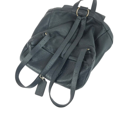 【中古品】【レディース】 COACH コーチ LEATHER BILLIE BACKPACK F37410 レザー ビリー バックパック リュック カバン 180-250807-na-07-tag カラー：ネイビー 万代Net店