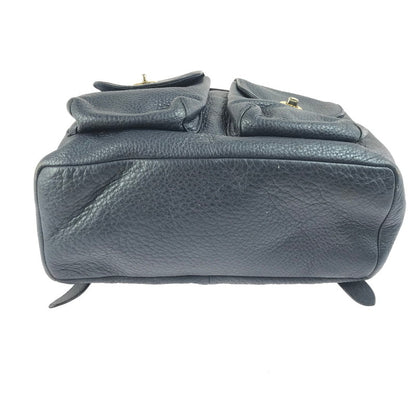 【中古品】【レディース】 COACH コーチ LEATHER BILLIE BACKPACK F37410 レザー ビリー バックパック リュック カバン 180-250807-na-07-tag カラー：ネイビー 万代Net店