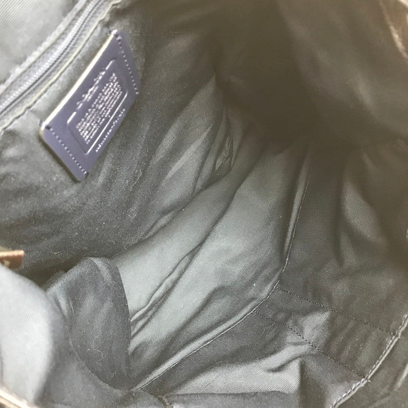 【中古品】【レディース】 COACH コーチ LEATHER BILLIE BACKPACK F37410 レザー ビリー バックパック リュック カバン 180-250807-na-07-tag カラー：ネイビー 万代Net店