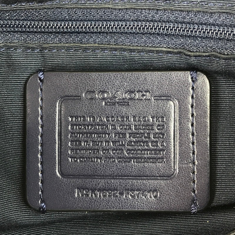 【中古品】【レディース】 COACH コーチ LEATHER BILLIE BACKPACK F37410 レザー ビリー バックパック リュック カバン 180-250807-na-07-tag カラー：ネイビー 万代Net店