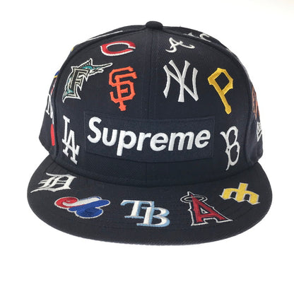 【中古品】【メンズ】 SUPREME シュプリーム × MLB エムエルビー × NEW ERA ニューエラ 20SS BOX LOGO CAP ボックス ロゴ キャップ 帽子 185-260704-na-06-tagh サイズ：7 1/2 59.6cm カラー：ネイビー 万代Net店