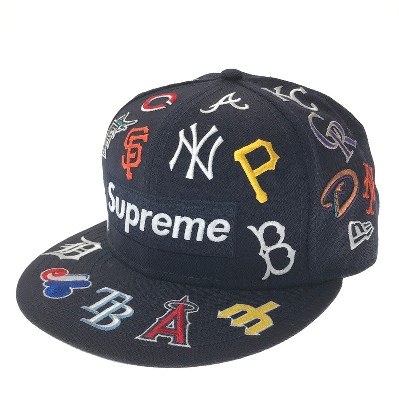 【中古品】【メンズ】 SUPREME シュプリーム × MLB エムエルビー × NEW ERA ニューエラ 20SS BOX LOGO CAP ボックス ロゴ キャップ 帽子 185-260704-na-06-tagh サイズ：7 1/2 59.6cm カラー：ネイビー 万代Net店