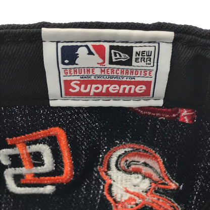 【中古品】【メンズ】 SUPREME シュプリーム × MLB エムエルビー × NEW ERA ニューエラ 20SS BOX LOGO CAP ボックス ロゴ キャップ 帽子 185-260704-na-06-tagh サイズ：7 1/2 59.6cm カラー：ネイビー 万代Net店