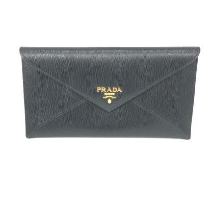 【現状渡し品】【メンズ】 PRADA プラダ VITELLO MOVE 1MF175 ヴィッテロ ムーブ エンベロープ型 長財布 181-250806-na-06-tag カラー：ブラック 万代Net店