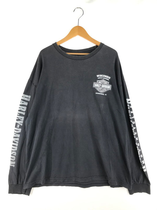 【現状渡し品】【メンズ】 HARLEY DAVIDSON ハーレーダビッドソン SKULL L/S TEE スカル ロングスリーブ Tシャツ 長袖Tシャツ 146-250803-na-23-tag サイズ：表記サイズなし 下記参照 カラー：チャコールグレー系 万代Net店