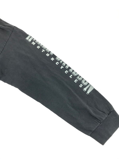 【現状渡し品】【メンズ】 HARLEY DAVIDSON ハーレーダビッドソン SKULL L/S TEE スカル ロングスリーブ Tシャツ 長袖Tシャツ 146-250803-na-23-tag サイズ：表記サイズなし 下記参照 カラー：チャコールグレー系 万代Net店