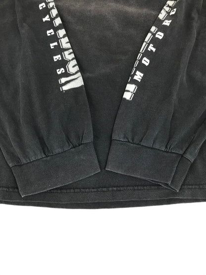 【現状渡し品】【メンズ】 HARLEY DAVIDSON ハーレーダビッドソン SKULL L/S TEE スカル ロングスリーブ Tシャツ 長袖Tシャツ 146-250803-na-23-tag サイズ：表記サイズなし 下記参照 カラー：チャコールグレー系 万代Net店