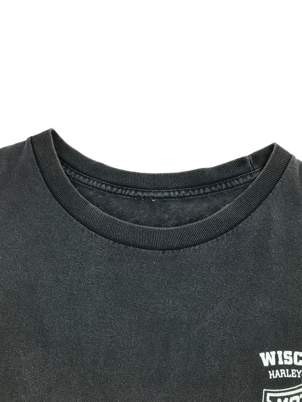 【現状渡し品】【メンズ】 HARLEY DAVIDSON ハーレーダビッドソン SKULL L/S TEE スカル ロングスリーブ Tシャツ 長袖Tシャツ 146-250803-na-23-tag サイズ：表記サイズなし 下記参照 カラー：チャコールグレー系 万代Net店