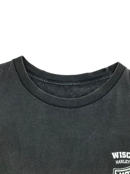 【現状渡し品】【メンズ】 HARLEY DAVIDSON ハーレーダビッドソン SKULL L/S TEE スカル ロングスリーブ Tシャツ 長袖Tシャツ 146-250803-na-23-tag サイズ：表記サイズなし 下記参照 カラー：チャコールグレー系 万代Net店