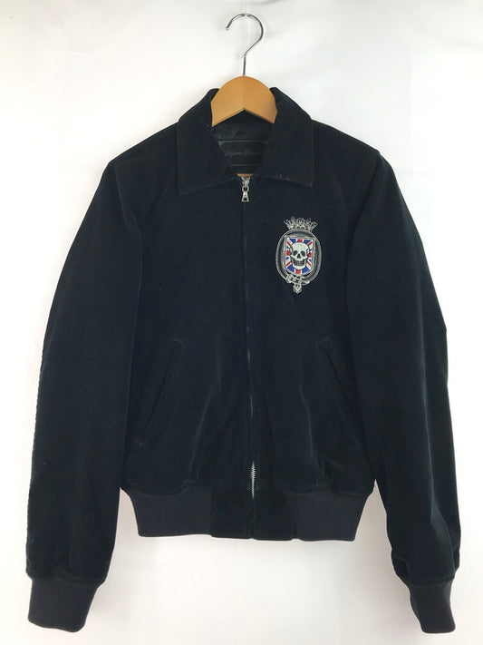 【中古品】【レディース】 HYSTERIC GLAMOUR ヒステリックグラマー VELOUR JACKET 2AB-6890 刺繍 ベロアジャケット ブルゾン アウター 169-250830-na-13-tag サイズ：F カラー：ブラック 万代Net店