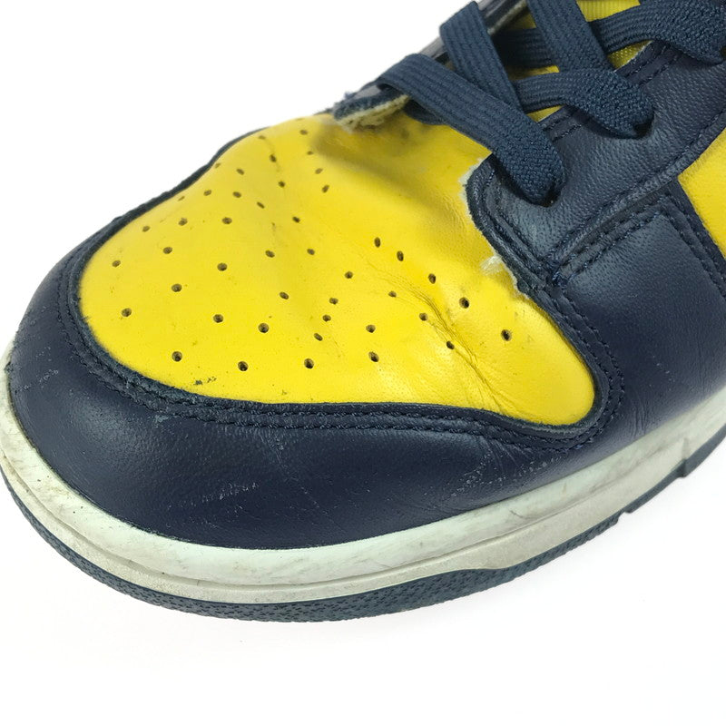 【中古品】【メンズ】 NIKE ナイキ DUNK LOW RETRO DD1391-700 ダンク ロー レトロ スニーカー 靴 160-250806-na-14-tag サイズ：27cm US 9 カラー：VARSITY MAIZE/MIDNIGHT NAVY 万代Net店
