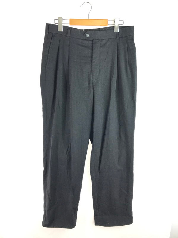 【現状渡し品】【メンズ】 USED WOOL 2TAC SLAX 古着 ウール 2タックスラックス ロケットタロン USA製 157-250816-hi-20-tag サイズ：なし カラー：ブラック 万代Net店