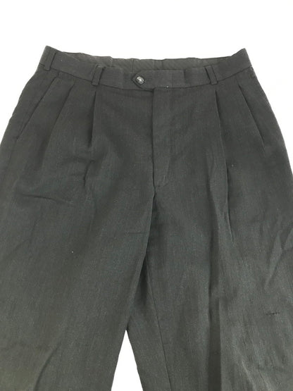 【現状渡し品】【メンズ】 USED WOOL 2TAC SLAX 古着 ウール 2タックスラックス ロケットタロン USA製 157-250816-hi-20-tag サイズ：なし カラー：ブラック 万代Net店