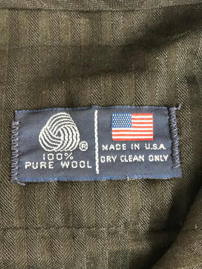 【現状渡し品】【メンズ】 USED WOOL 2TAC SLAX 古着 ウール 2タックスラックス ロケットタロン USA製 157-250816-hi-20-tag サイズ：なし カラー：ブラック 万代Net店