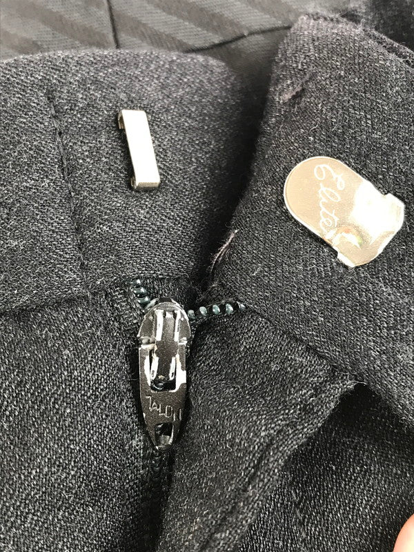 【現状渡し品】【メンズ】 USED WOOL 2TAC SLAX 古着 ウール 2タックスラックス ロケットタロン USA製 157-250816-hi-20-tag サイズ：なし カラー：ブラック 万代Net店