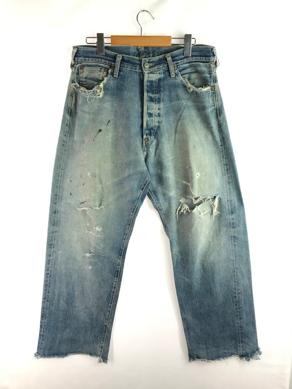【ジャンク品】【メンズ】 EVISU エヴィス DENIM PANTS デニムパンツ ジーンズ ボタンフライ SCOVILL 隠しリベット 虎耳 156-250816-hi-23-tag サイズ：なし カラー：ライトインディゴ 万代Net店