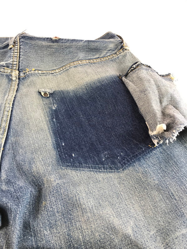 【ジャンク品】【メンズ】 EVISU エヴィス DENIM PANTS デニムパンツ ジーンズ ボタンフライ SCOVILL 隠しリベット 虎耳 156-250816-hi-23-tag サイズ：なし カラー：ライトインディゴ 万代Net店
