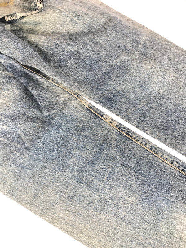 【ジャンク品】【メンズ】 EVISU エヴィス DENIM PANTS デニムパンツ ジーンズ ボタンフライ SCOVILL 隠しリベット 虎耳 156-250816-hi-23-tag サイズ：なし カラー：ライトインディゴ 万代Net店
