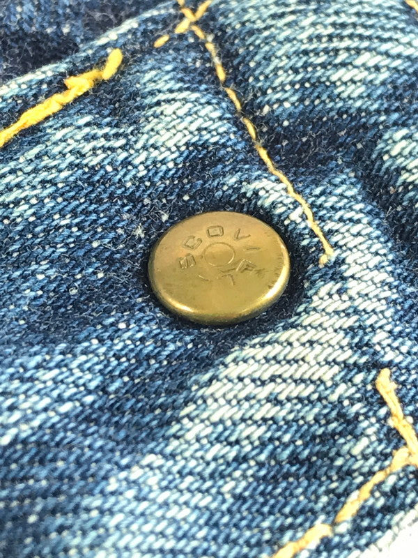 【ジャンク品】【メンズ】 EVISU エヴィス DENIM PANTS デニムパンツ ジーンズ ボタンフライ SCOVILL 隠しリベット 虎耳 156-250816-hi-23-tag サイズ：なし カラー：ライトインディゴ 万代Net店