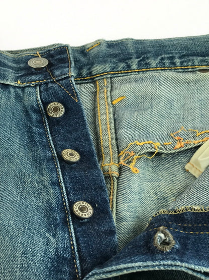 【ジャンク品】【メンズ】 EVISU エヴィス DENIM PANTS デニムパンツ ジーンズ ボタンフライ SCOVILL 隠しリベット 虎耳 156-250816-hi-23-tag サイズ：なし カラー：ライトインディゴ 万代Net店