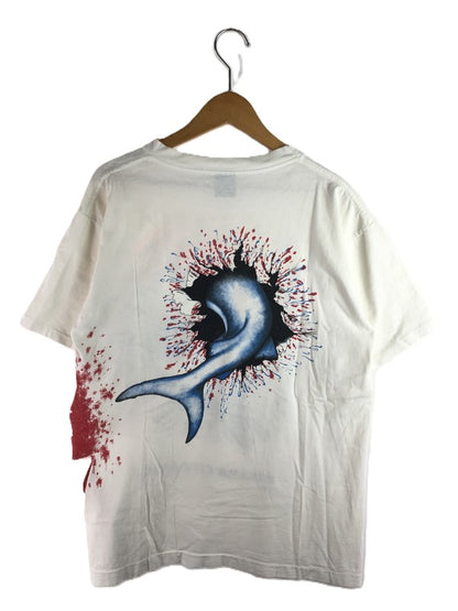 【中古品】【メンズ】 ALORE アローレ 90's MOVIE SHARK ATTACK T-SHIRT 90年代 ムービーシャーク アタック Tシャツ ヴィンテージ 半袖Tシャツ トップス 146-250808-rt-02-tag サイズ：L カラー：ホワイト 万代Net店