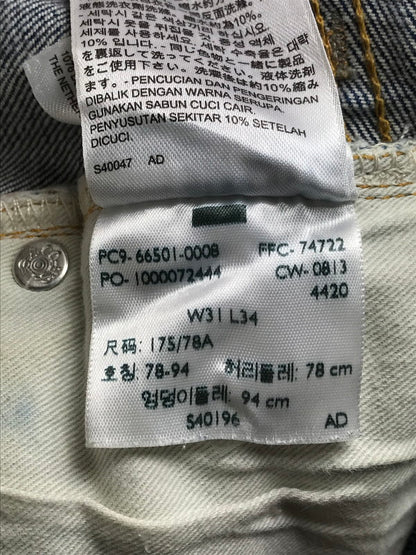 【中古品】【メンズ】 1966年モデル 501 DENIM PANTS 66501-0008 復刻 デニムパンツ ジーンズ 赤耳 ボタンフライ 158-250816-hi-25-tag サイズ：W30 カラー：インディゴ 万代Net店
