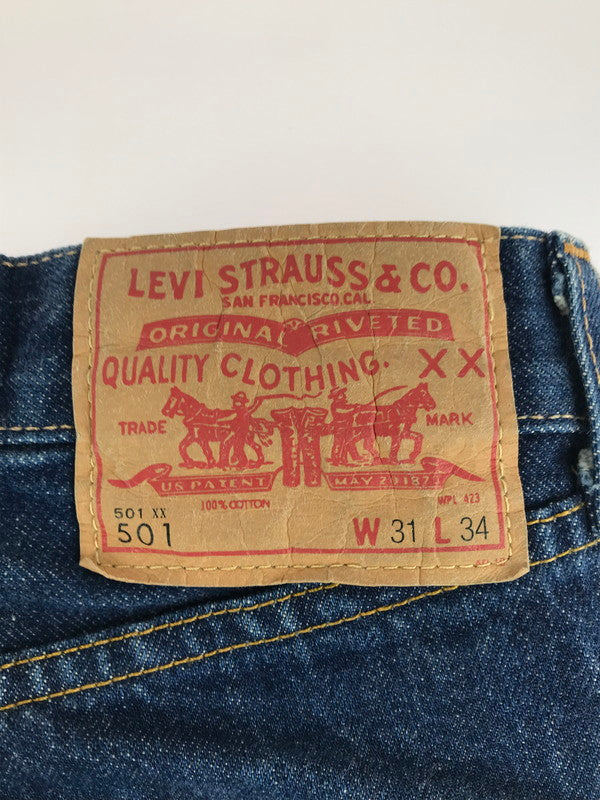 【中古品】【メンズ】 1966年モデル 501 DENIM PANTS 66501-0008 復刻 デニムパンツ ジーンズ 赤耳 ボタンフライ 158-250816-hi-25-tag サイズ：W30 カラー：インディゴ 万代Net店