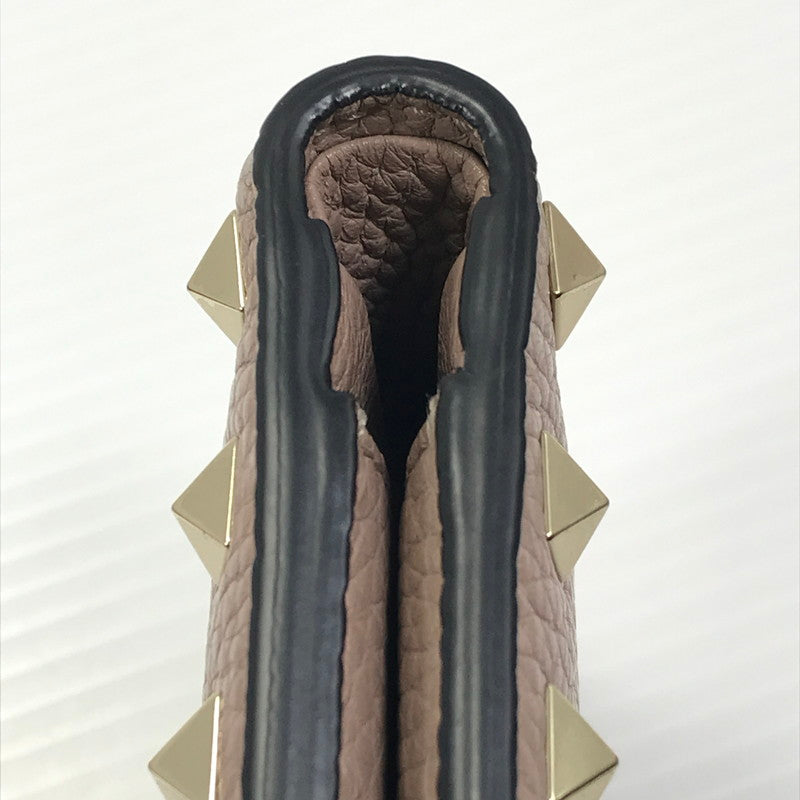 【中古品】【レディース】 VALENTINO GARAVANI ヴァレンティノ ガラヴァーニ ROCKSTUD WALLET WW2P0W06VSH ロックスタッズ 二つ折り財布 181-250810-na-16-tag カラー：ピンク 万代Net店